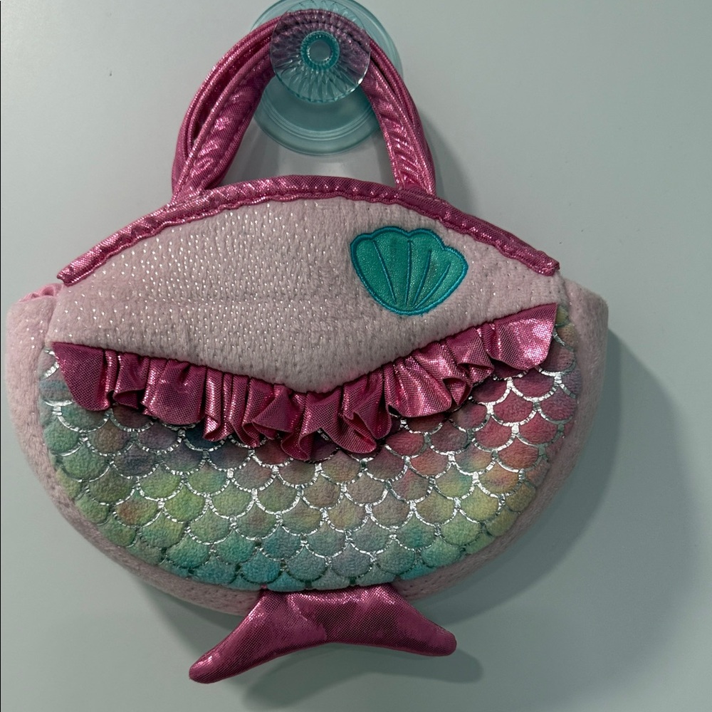 Hug Fun Pink Mermaid Tail Purse